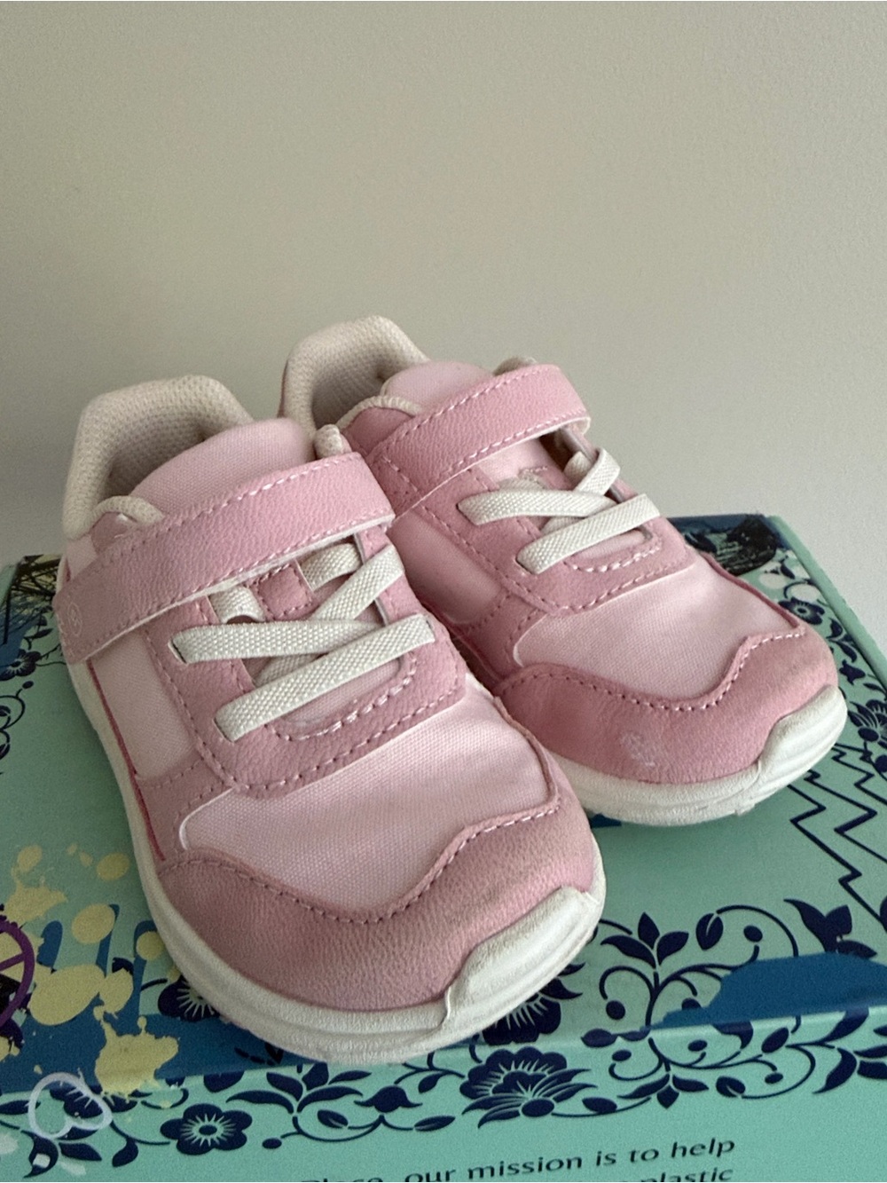 Stride Rite Pink Toddler Velcro Sneakers